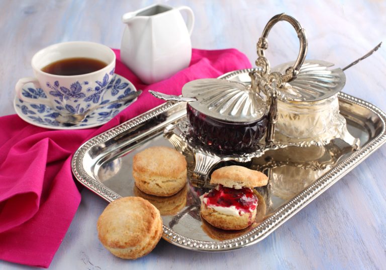 handmade scones and tea