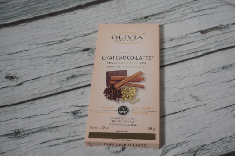 Olivia Chocolat Chai Choco-Latte Chocolate Bar