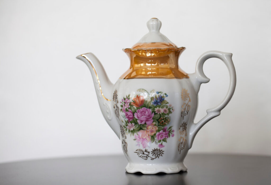 antique porcelain teapot