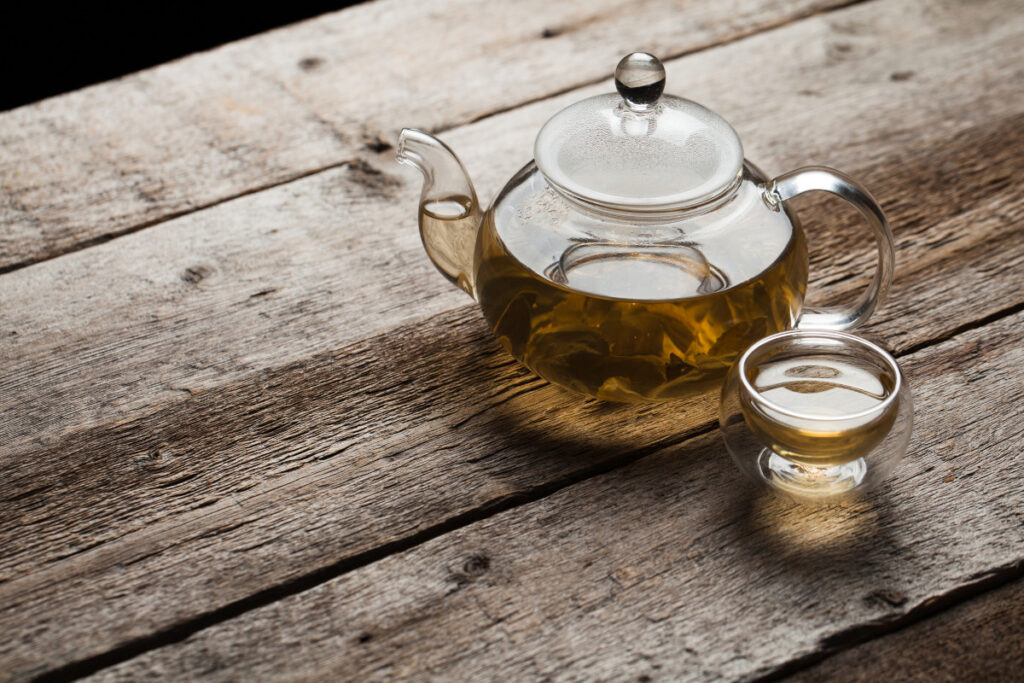 glass teapot