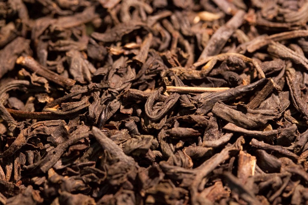 ceylon black tea macro