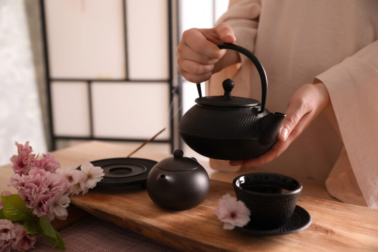 a tea master conducting a traditional tea ceremony