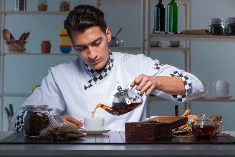 a young tea sommelier