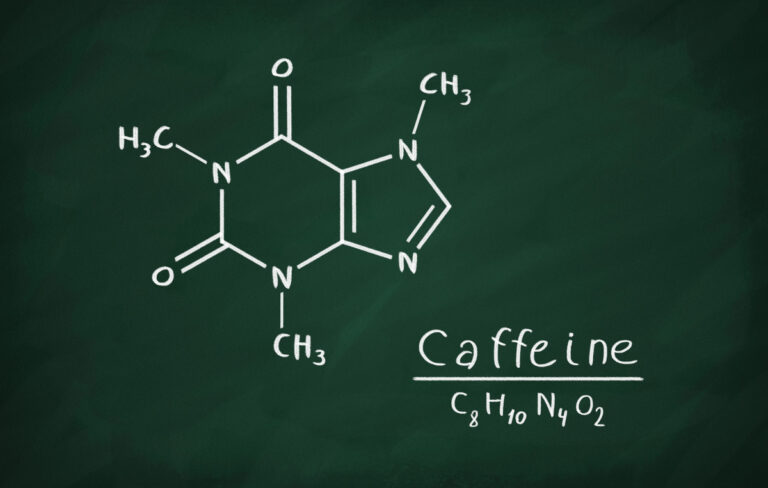 caffeine molecule drawing