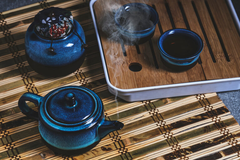 teaware and tea boat